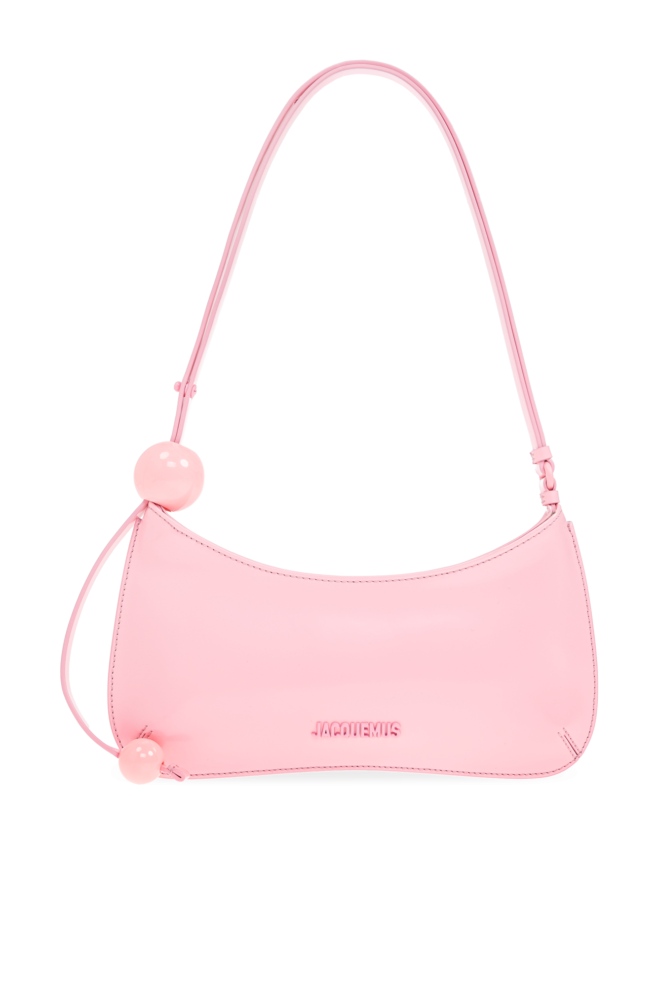 JACQUEMUS Le Chiquito Noeud neon pink leather bag | TheDoubleF